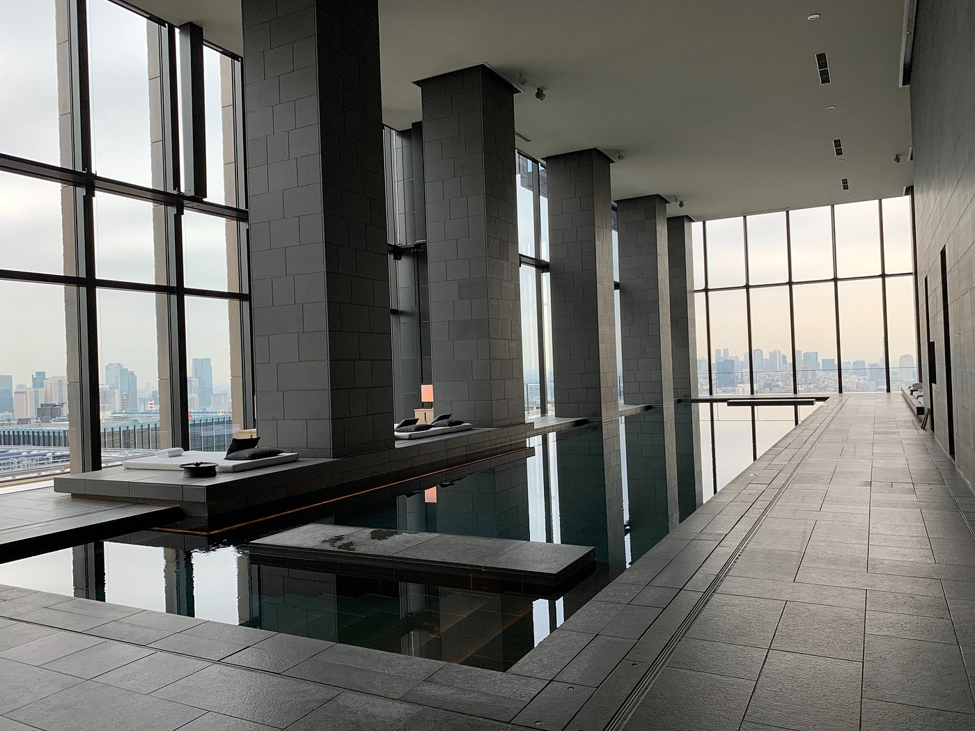 Indoor pool at Aman Tokyo