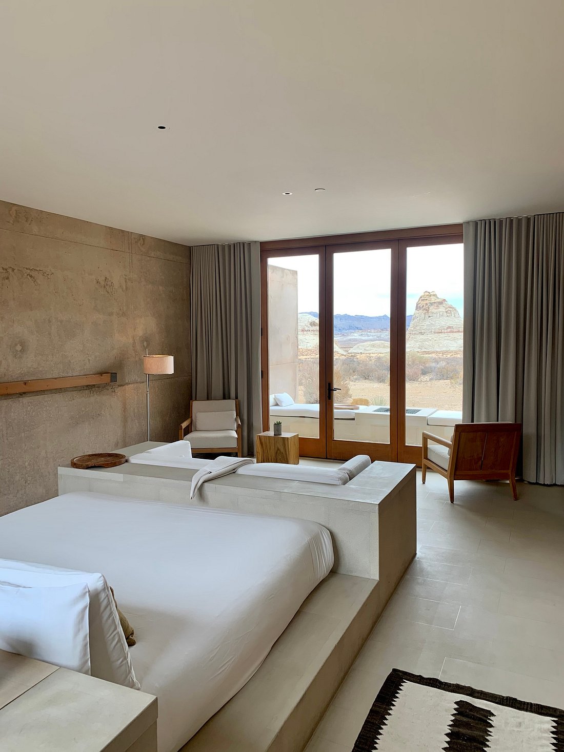 Guest bedroom at Amangiri