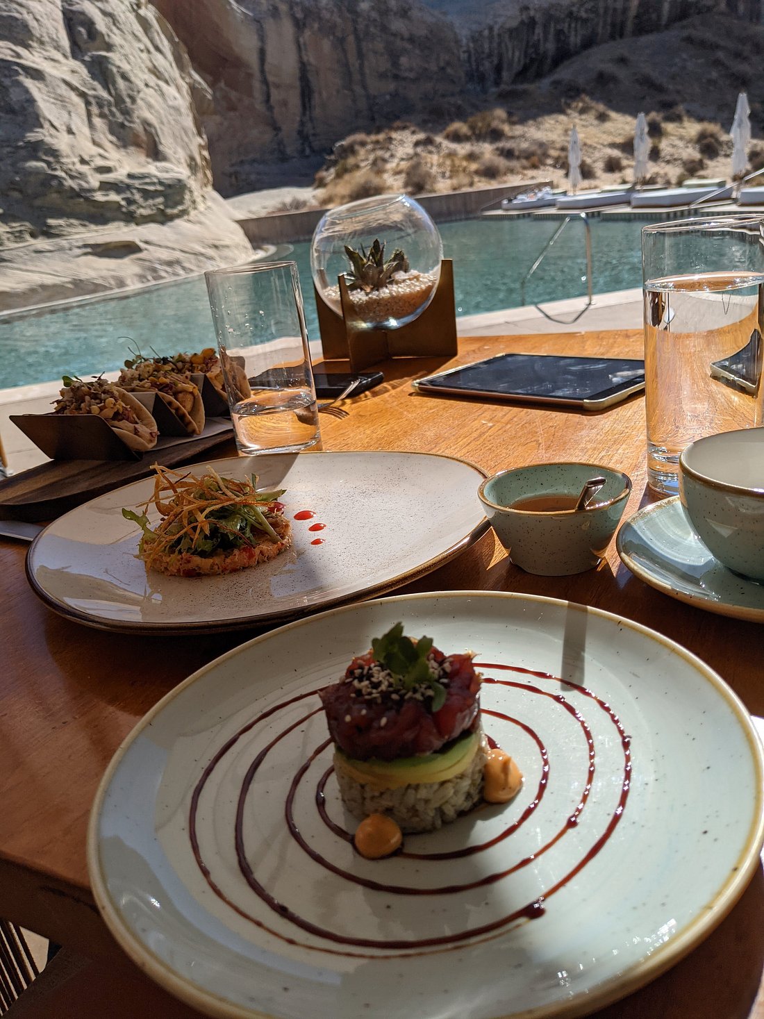 Dining at Amangiri