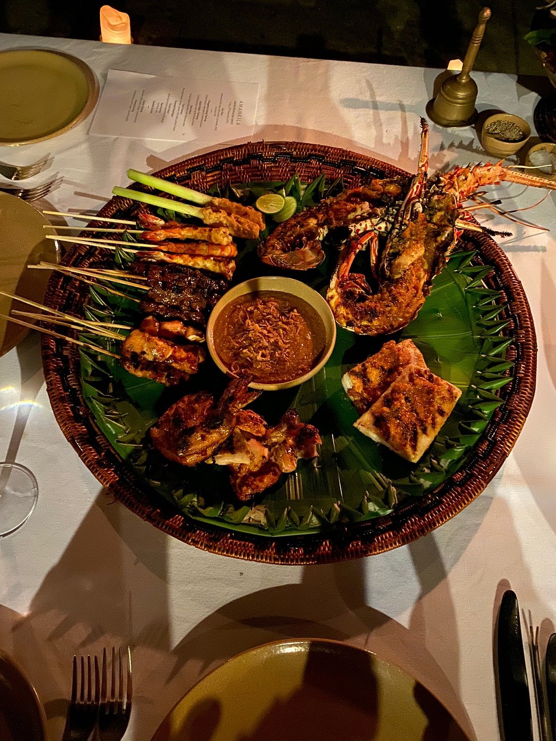 Dining at Amankila