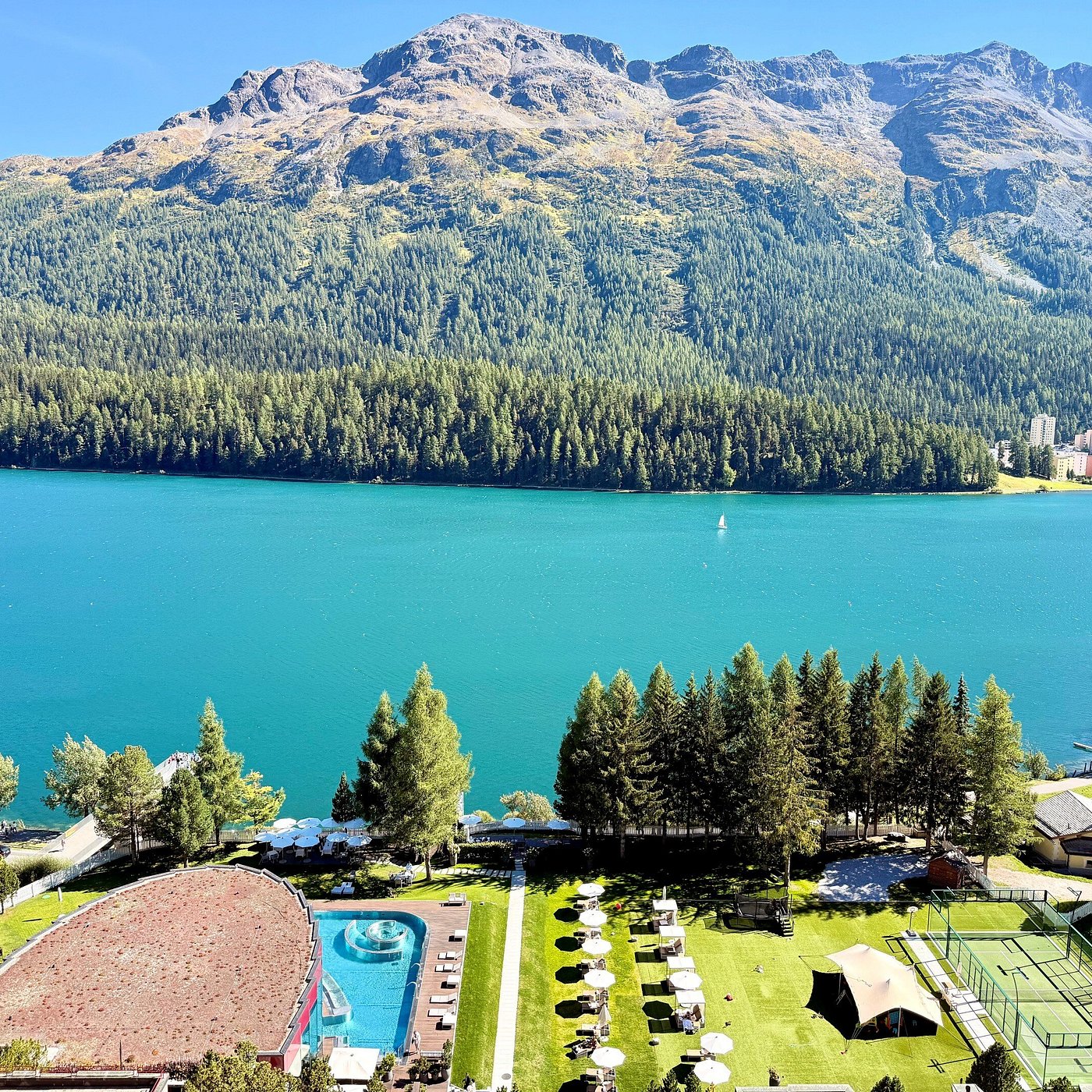Lake view at Badrutt's Palace Hotel