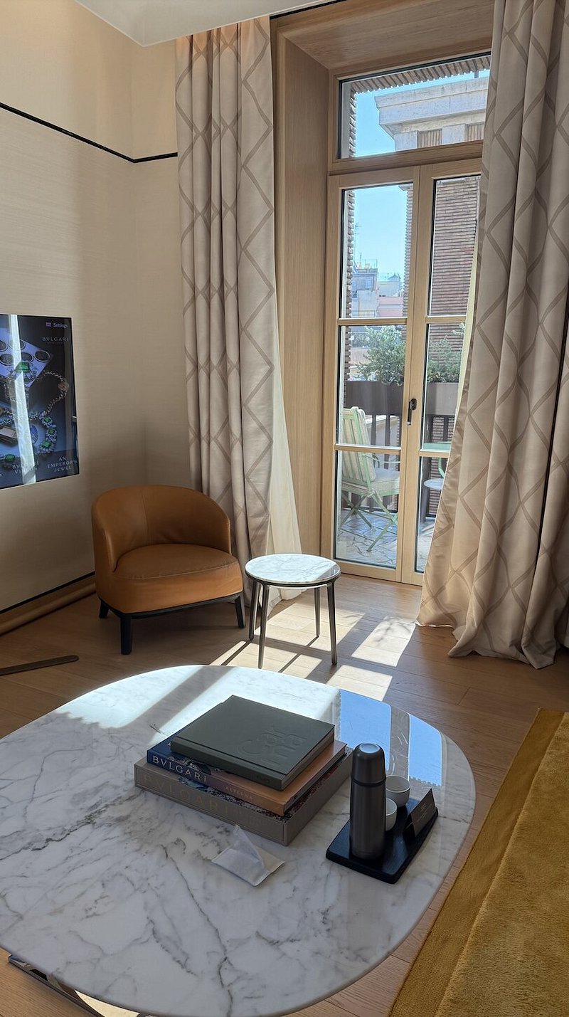 Junior suite at Bulgari Hotel Roma