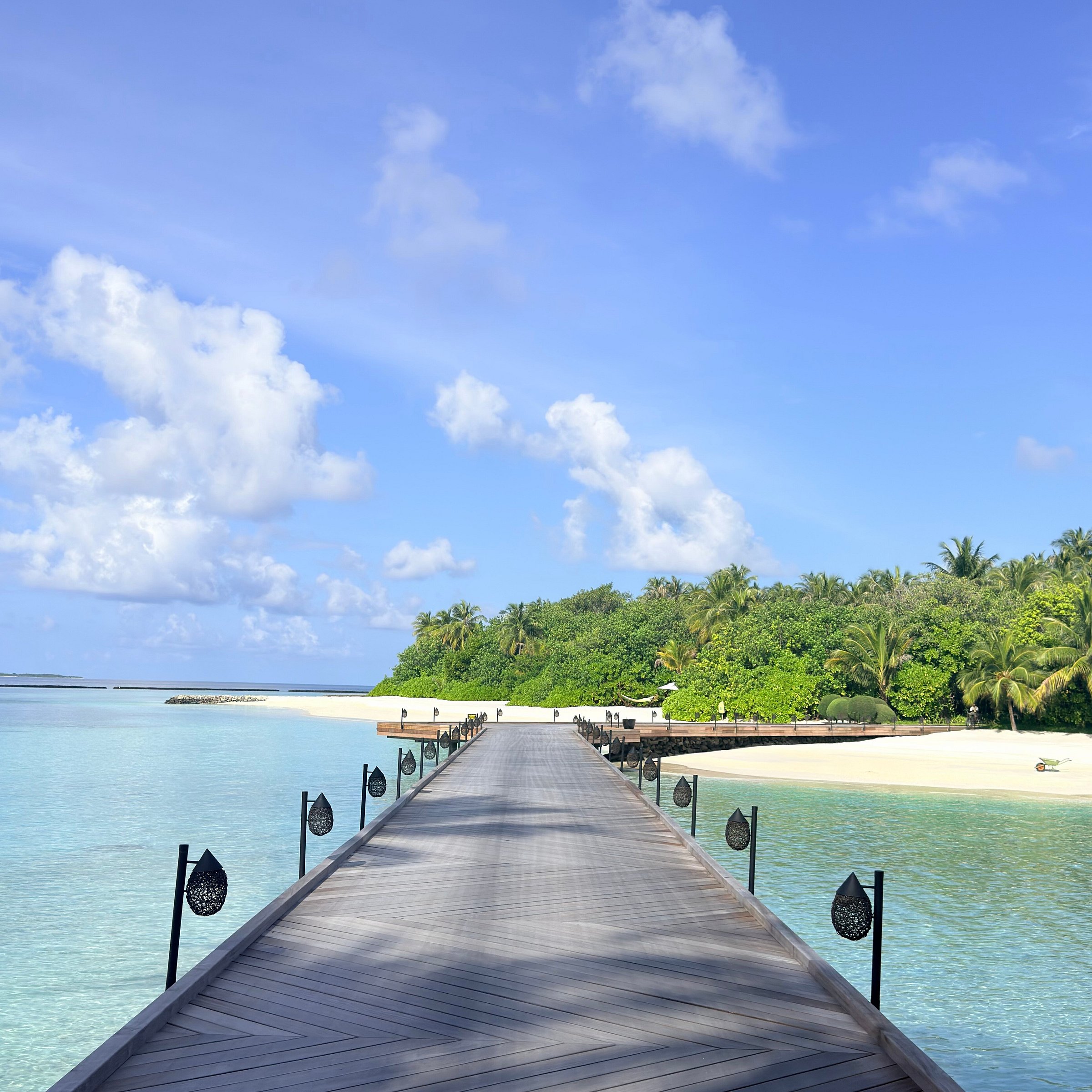 Arrival jetty at Cheval Blanc Randheli