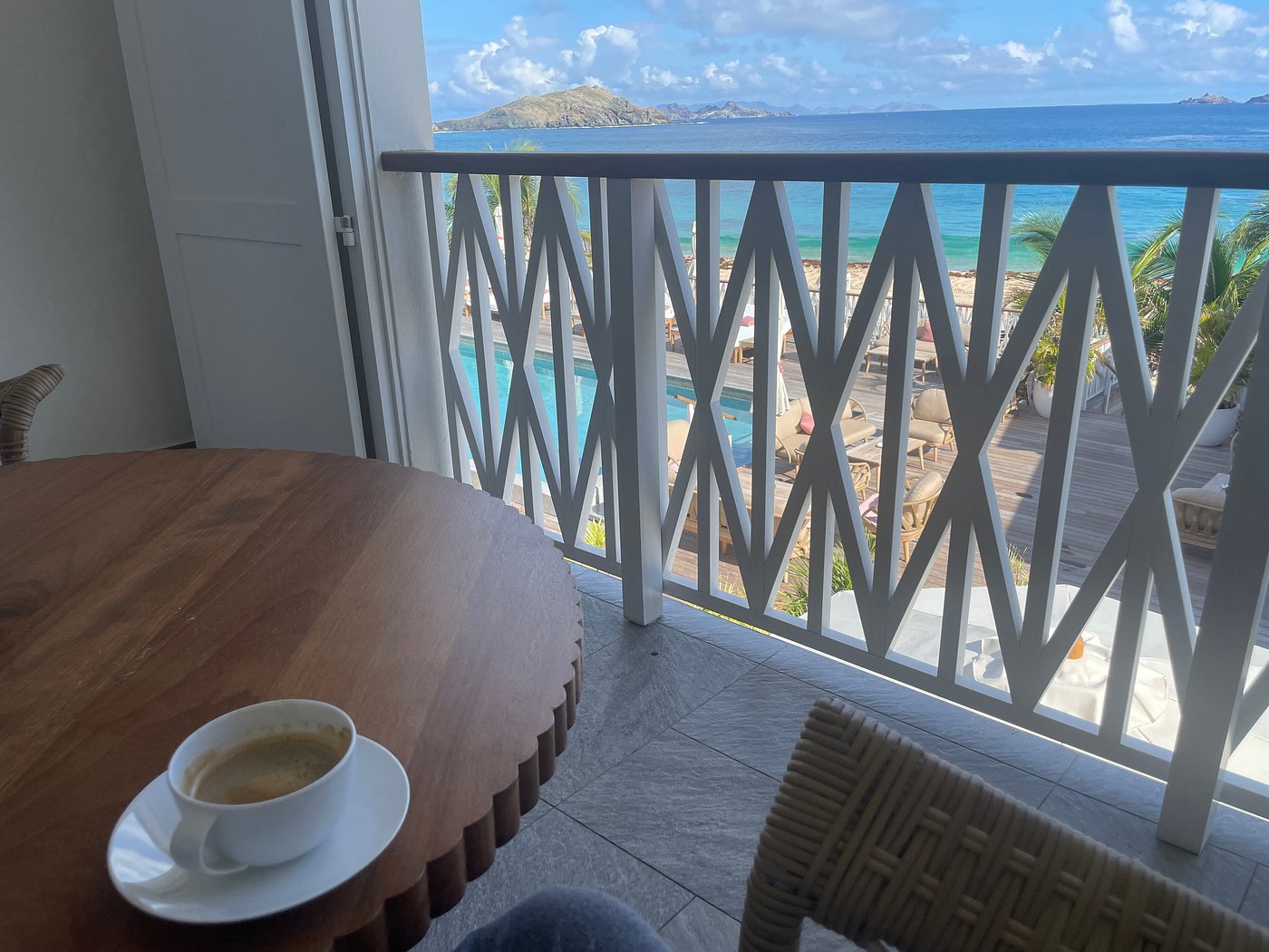 Balcony at Cheval Blanc St-Barth