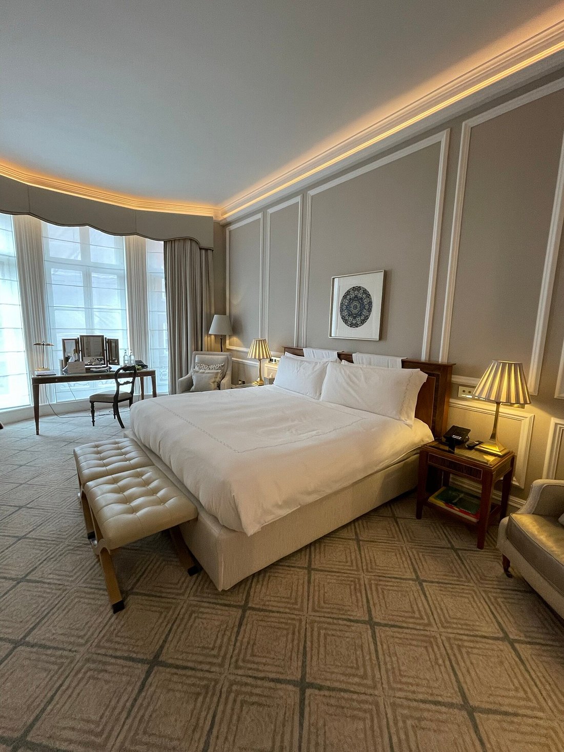 Guest bedroom at Claridge’s