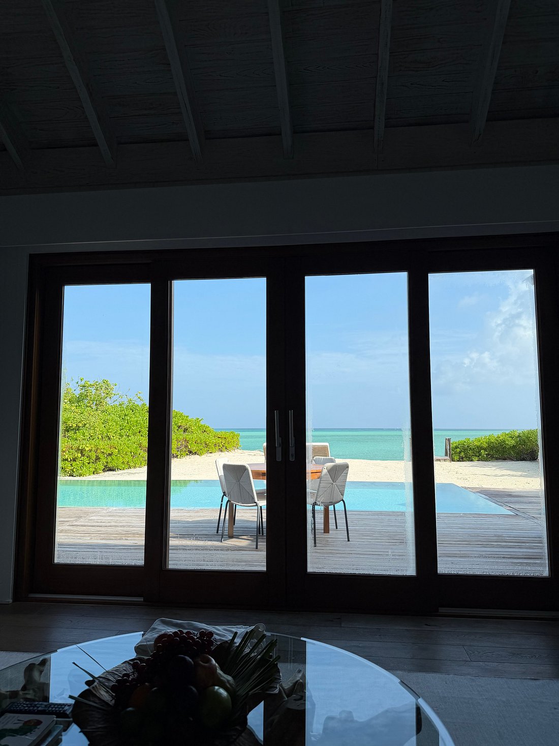 Villa dining room at COMO Parrot Cay