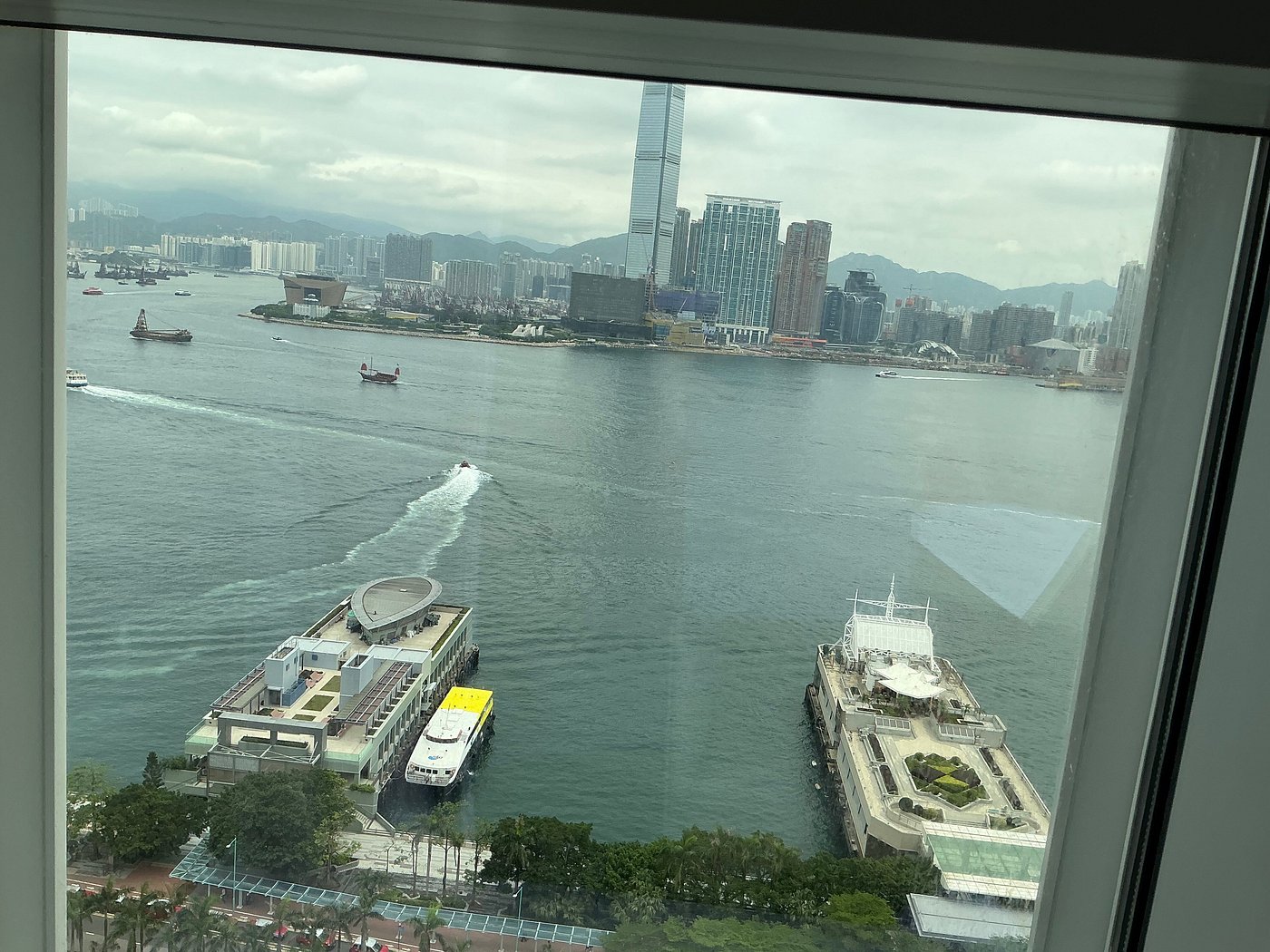 Harbour view at Four Seasons Hotel Hong Kong