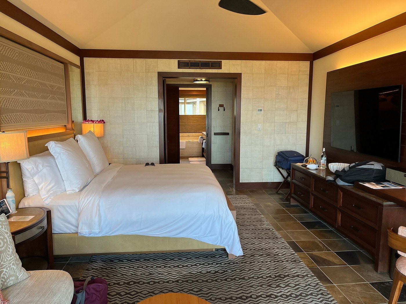 Guest room at Four Seasons Resort Hualalai
