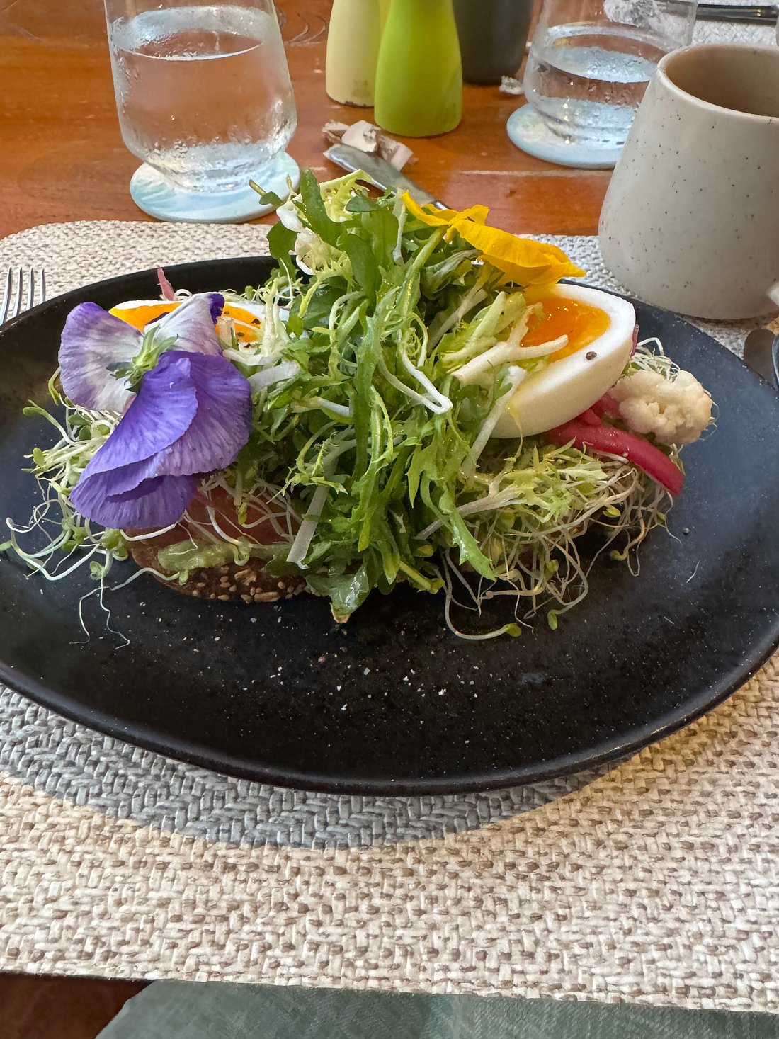 A meal served at Four Seasons Resort Oahu