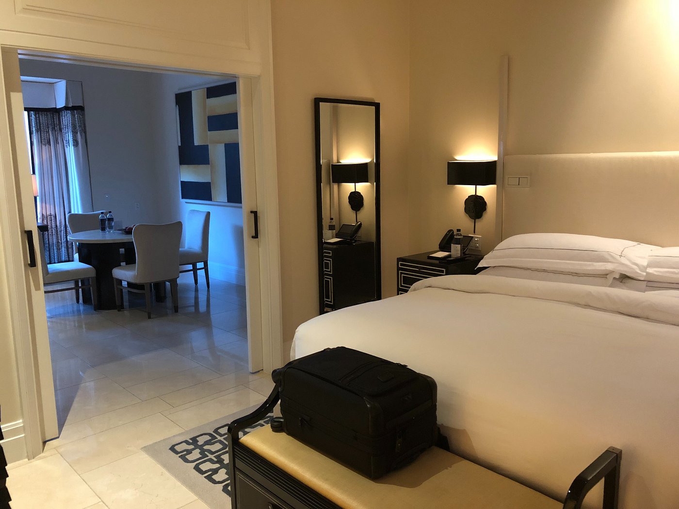 Suite bedroom at Hotel Bel-Air