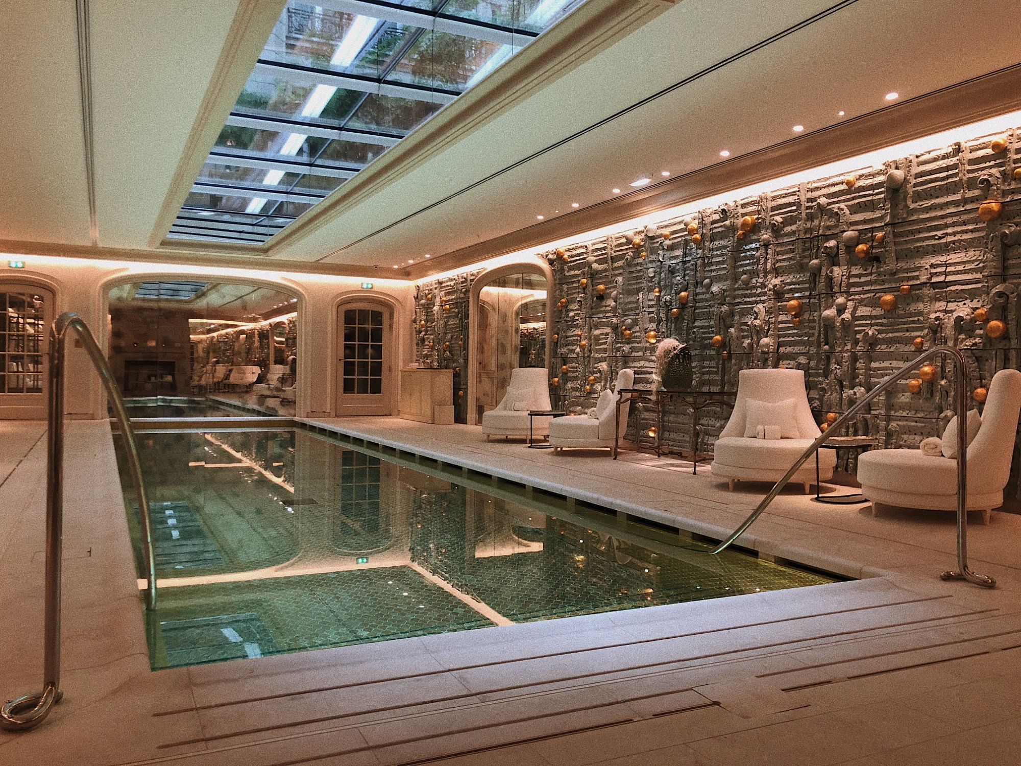 Indoor pool at Hôtel de Crillon, A Rosewood Hotel