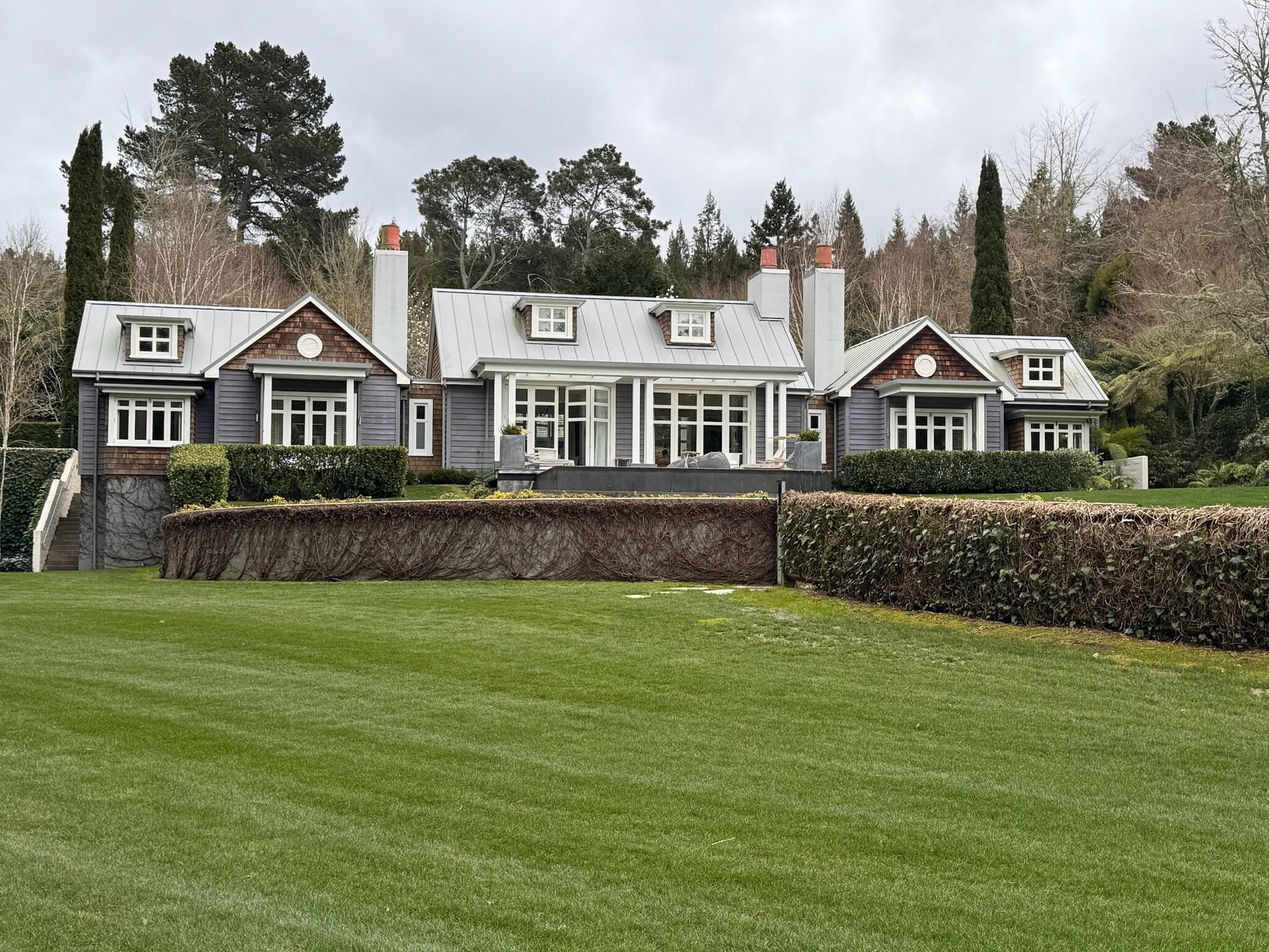 Hotel view at Huka Lodge