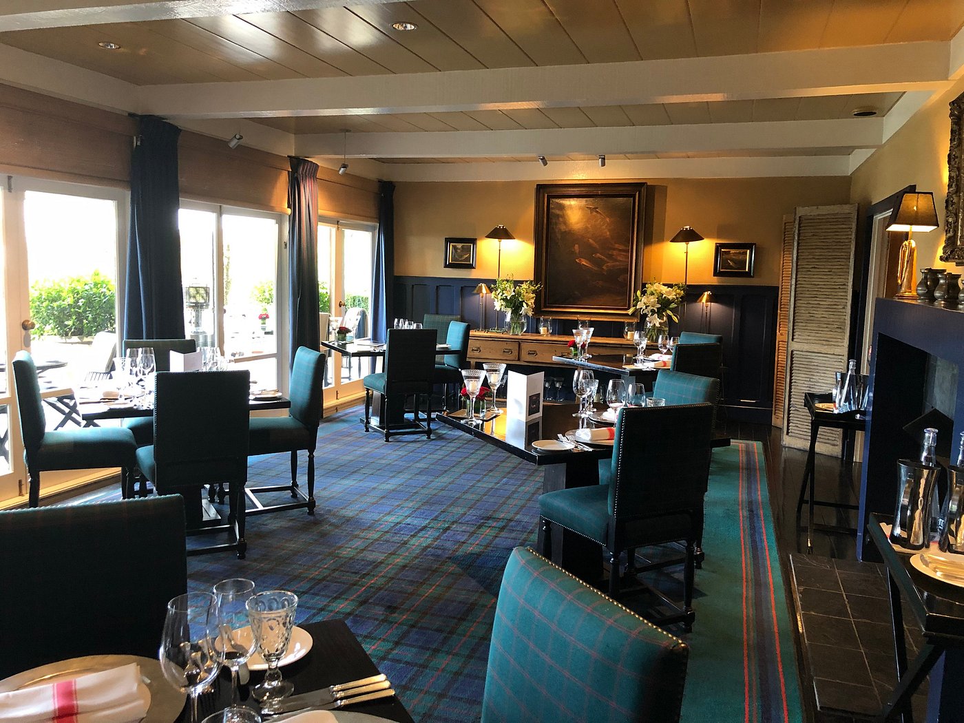Dining room at Huka Lodge