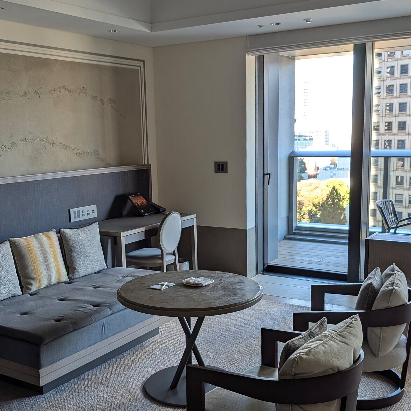 Room sitting area at Janu Tokyo