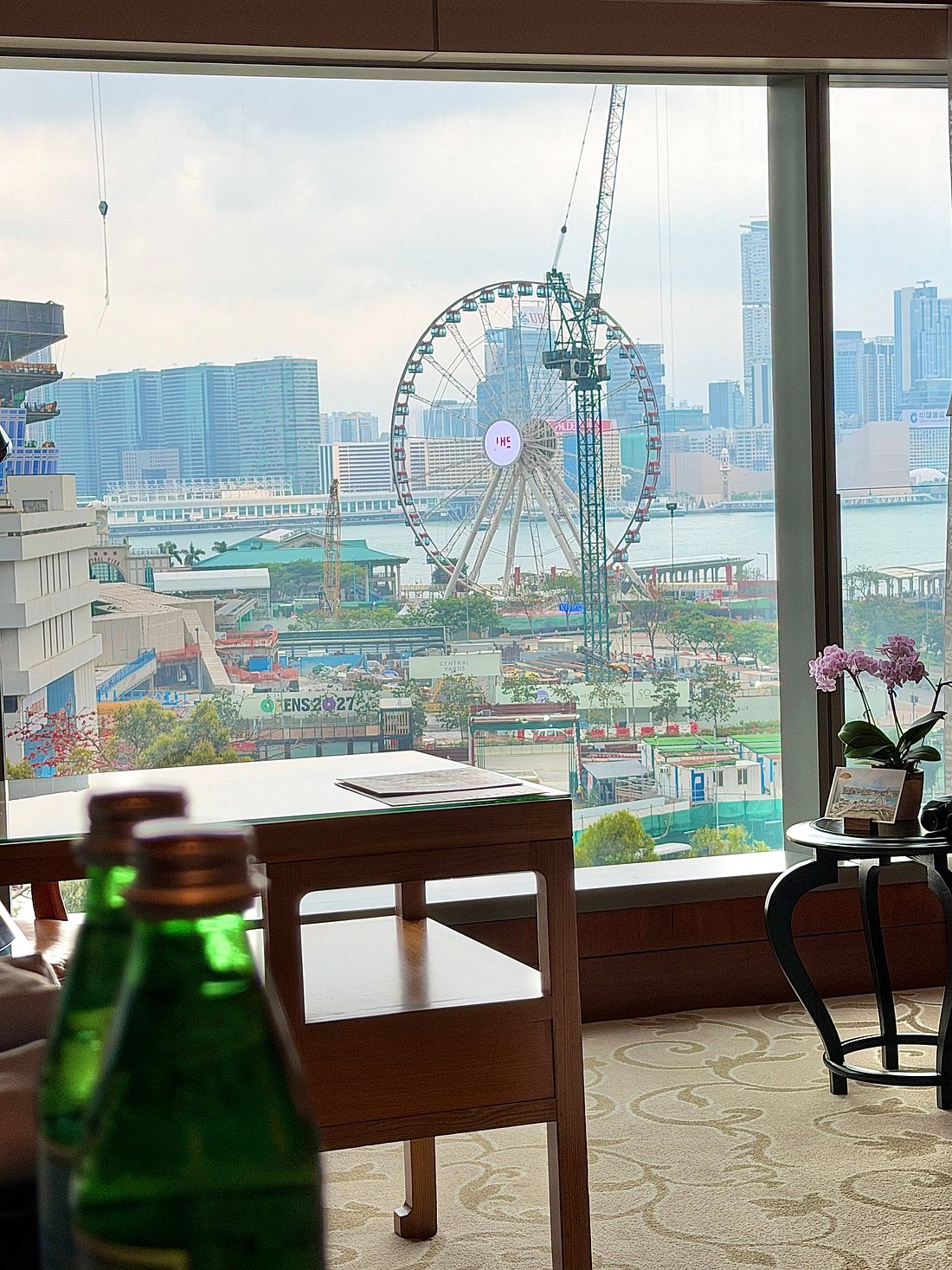 Harbour view at Mandarin Oriental, Hong Kong