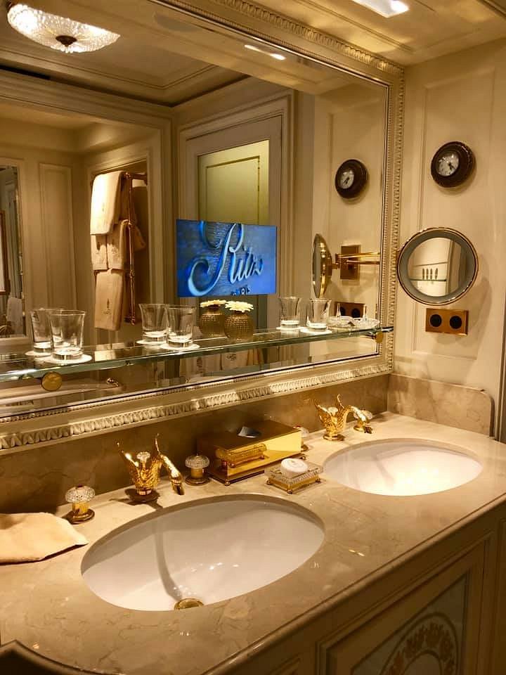 Guest bathroom at Ritz Paris