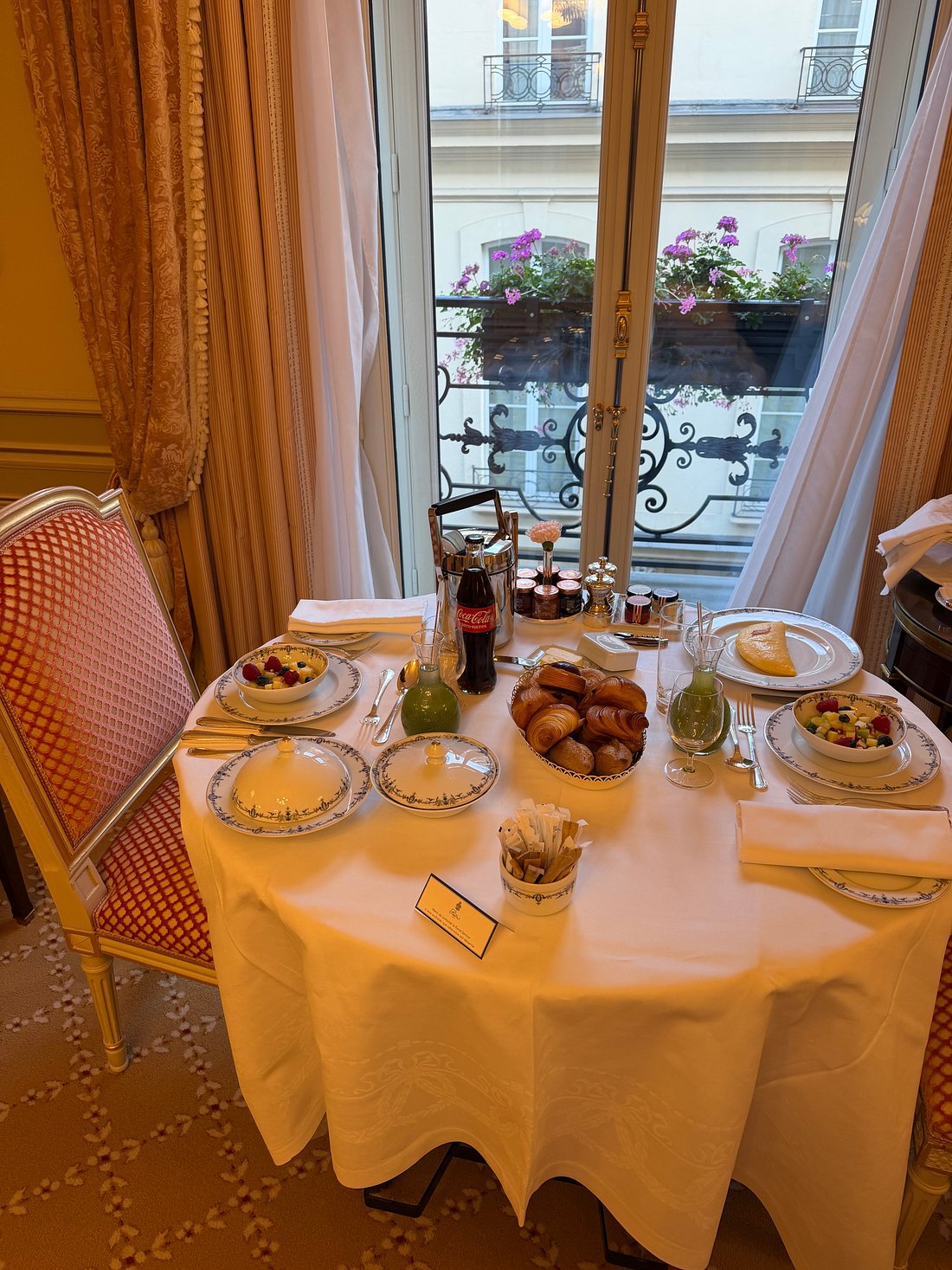 Breakfast at Ritz Paris
