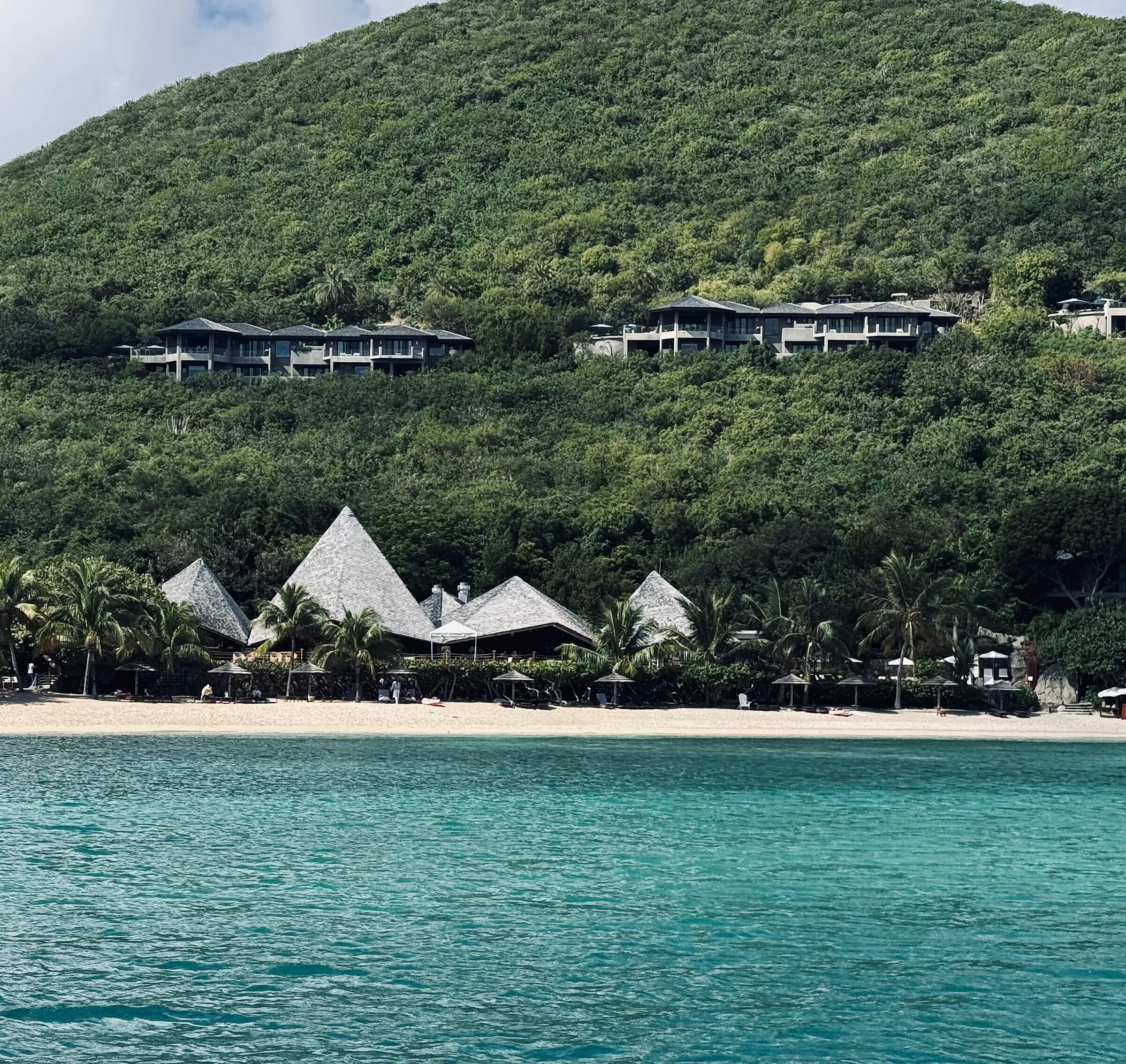 Hotel view at Rosewood Little Dix Bay