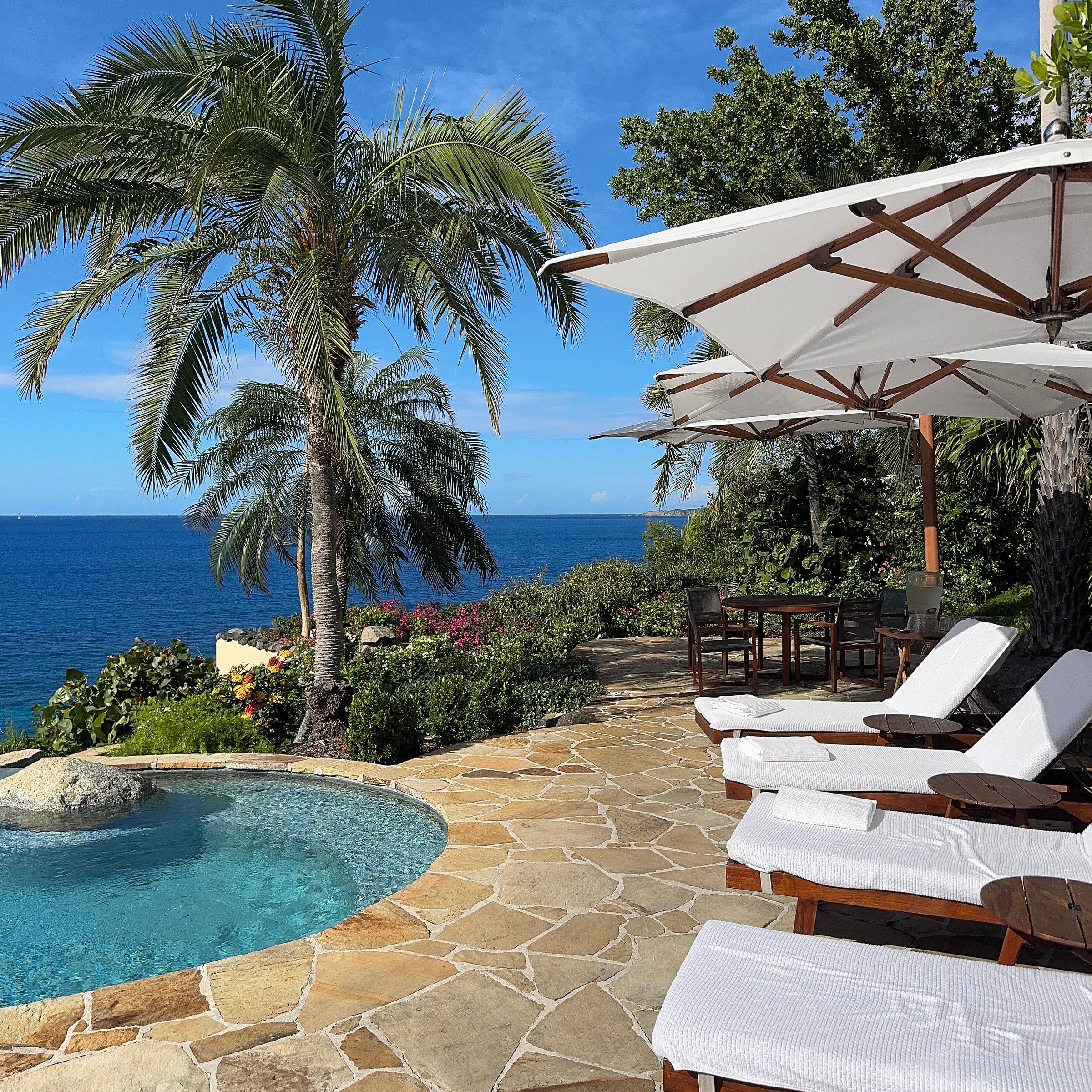 Spa terrace at Rosewood Little Dix Bay