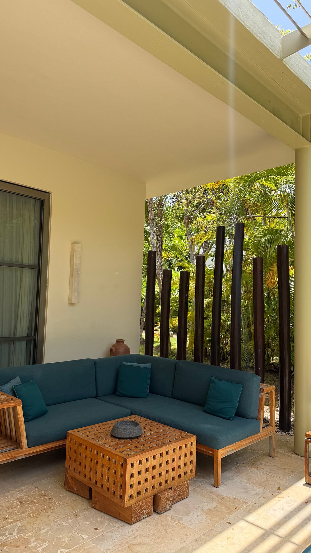 Suite terrace at Rosewood Mayakoba