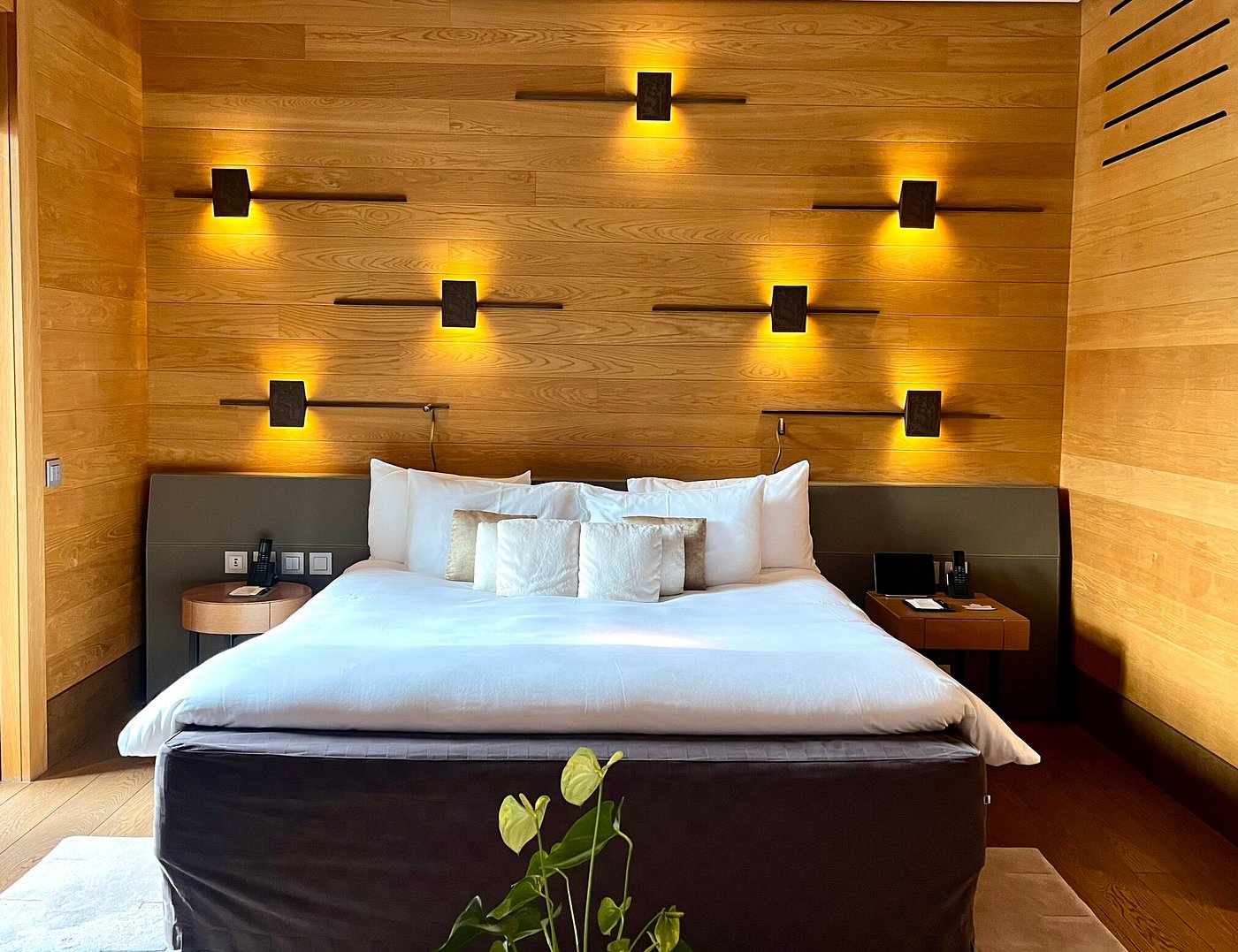 Guest bedroom at The Chedi Andermatt