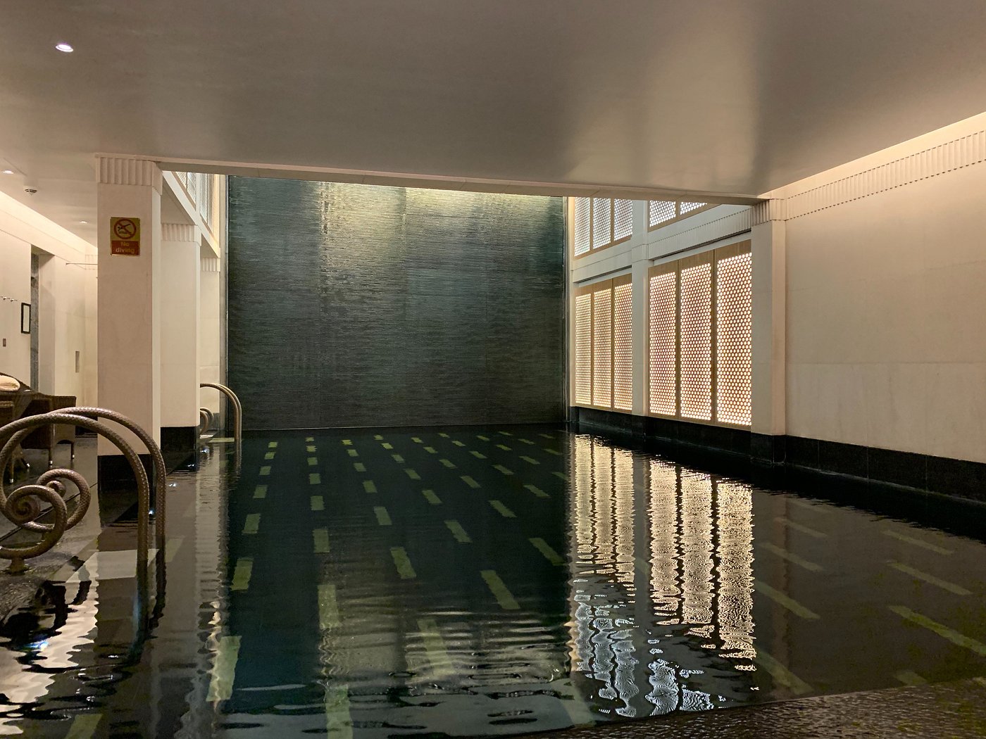 Indoor pool at The Connaught