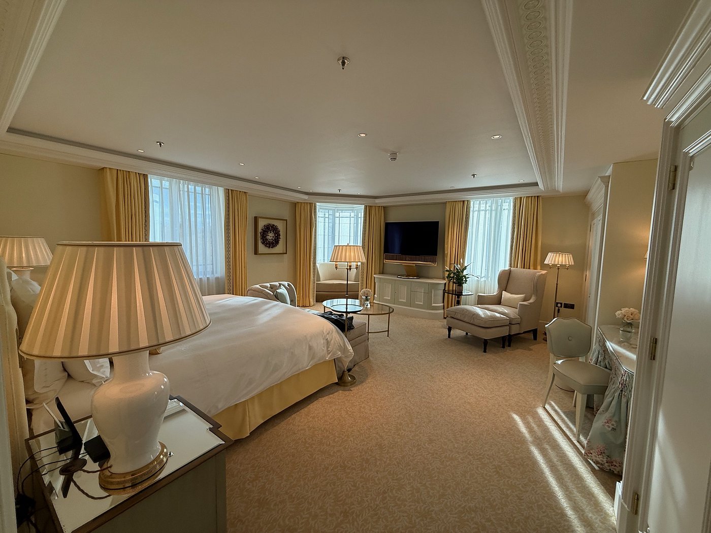 Suite bedroom at The Dorchester