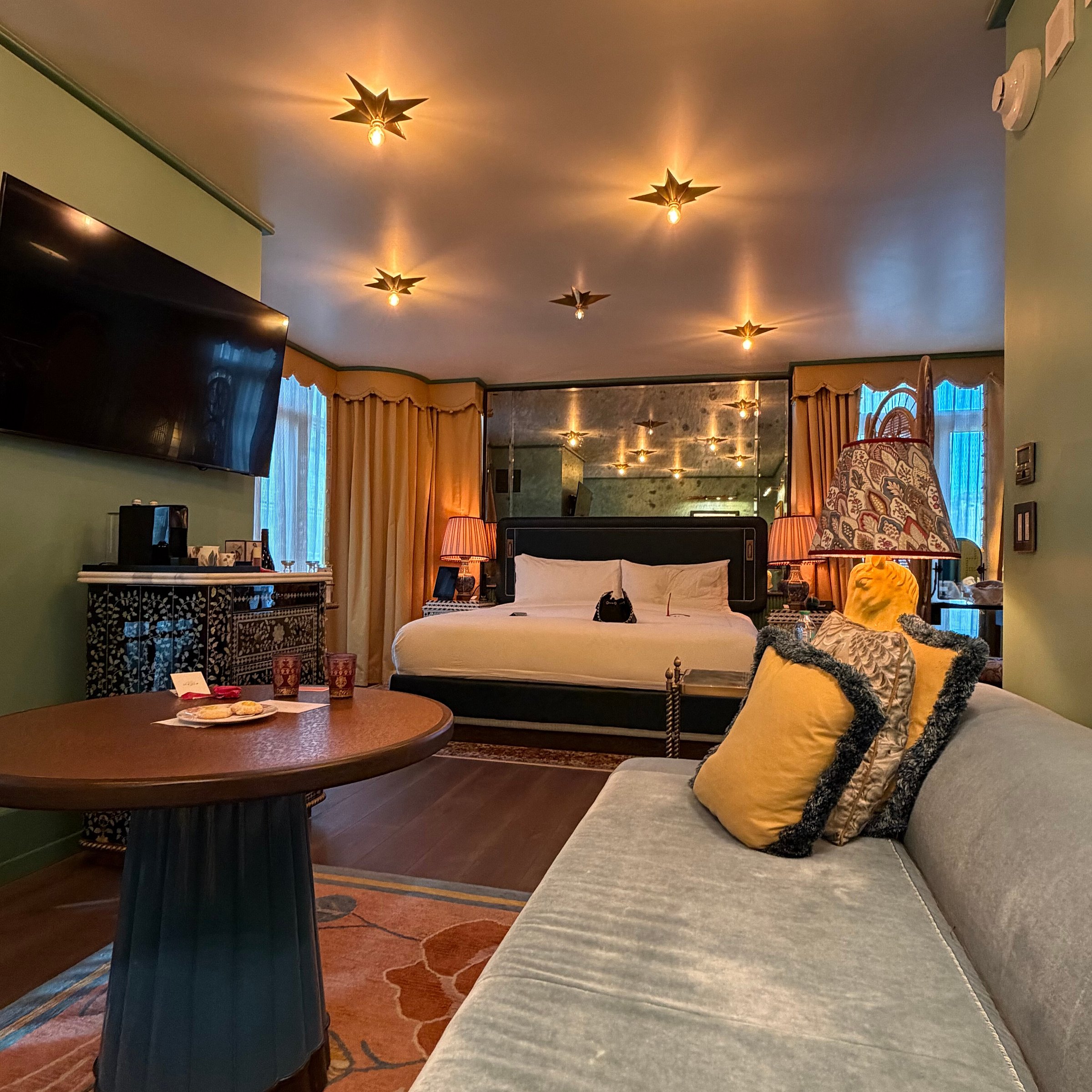 Suite living room at The Fifth Avenue Hotel
