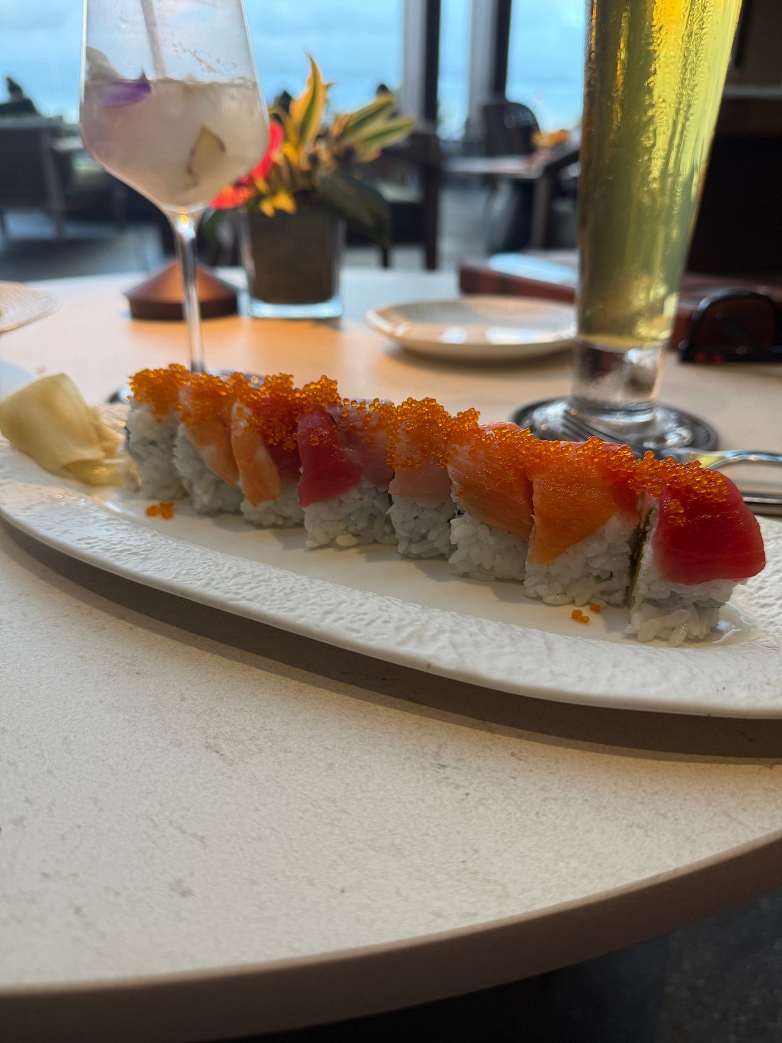 Sushi served at Alaloa Lounge at The Ritz-Carlton Maui